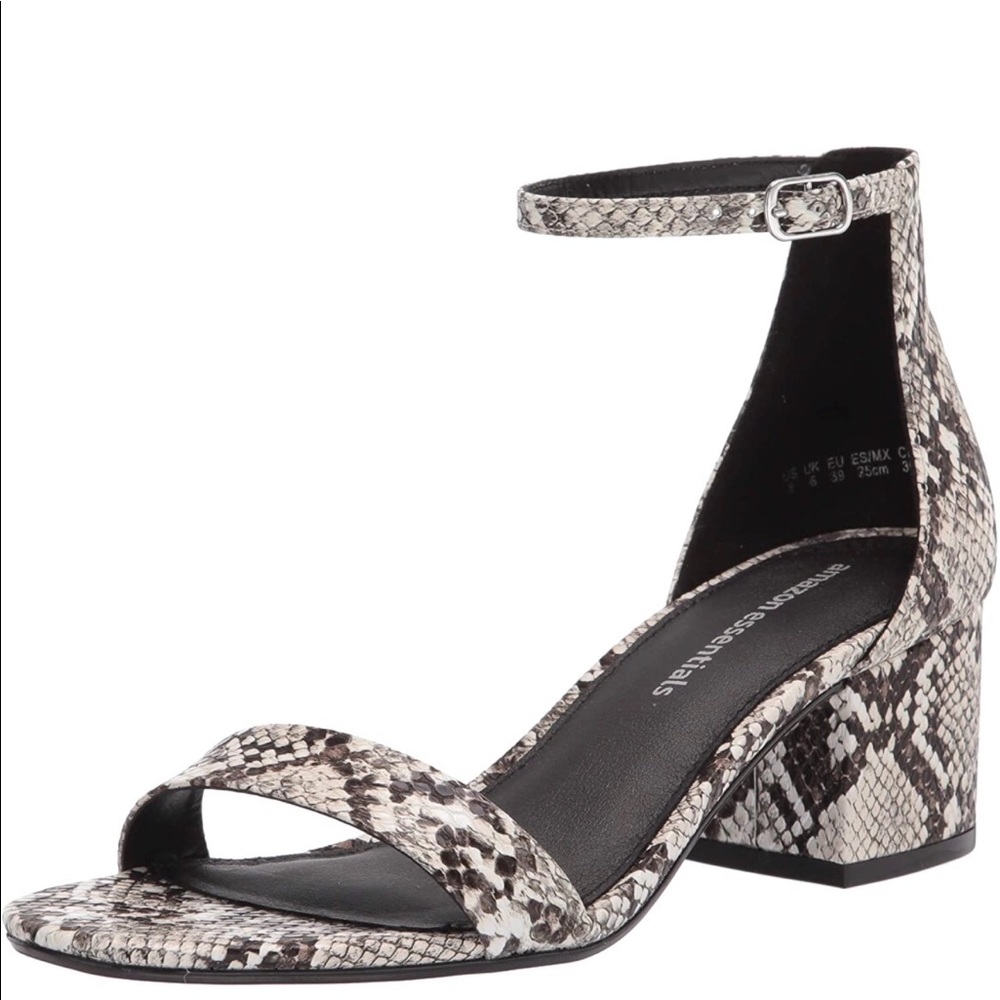 Amazon Essentials Woman’s Two Strap Heeled Sandal… - image 1